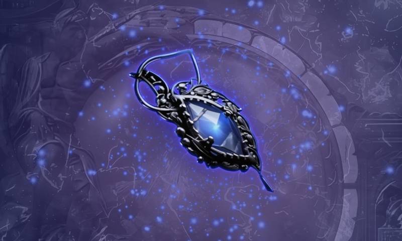 Buy Path of Exile 2 The Everlasting Gaze—a unique Azure Amulet meticulously designed for mana-intensive builds like Archmage. It boosts Mana Regeneration Rate, substantially increases maximum Mana, and converts a portion of your Mana into extra Energy Shield, granting you improved durability against onslaughts.